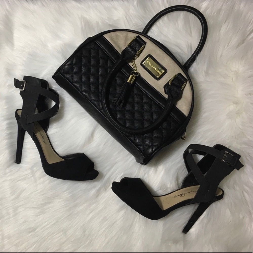 Peep Toe Ankle Strap Heels